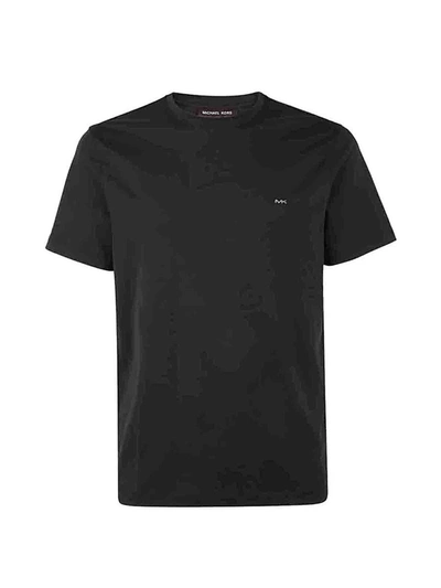 Shop Michael Kors Sleek Mk Crew T-shirt Clothing In Black