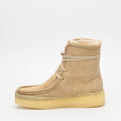 Shop Clarks Ankle Boot In Beige Suede In Brown