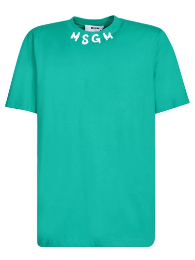 Shop Msgm T-shirts In Green