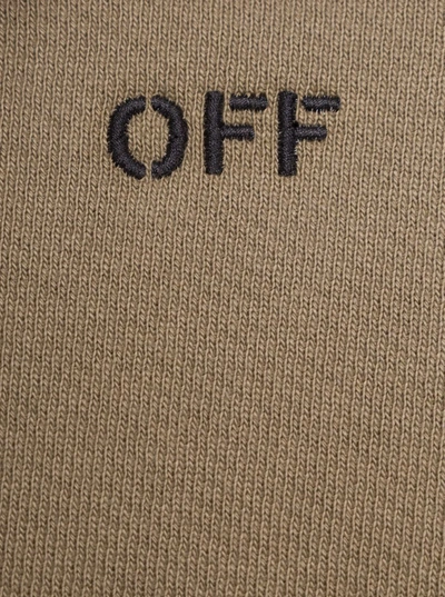 Shop Off-white Off Stitch Skate Hoodie Beige  Black