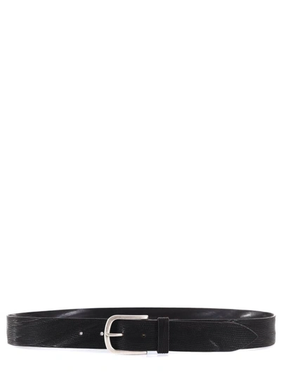 Shop Orciani Belt In Marrone Scuro