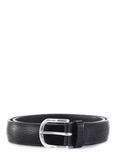 Shop Orciani Belt In Blue