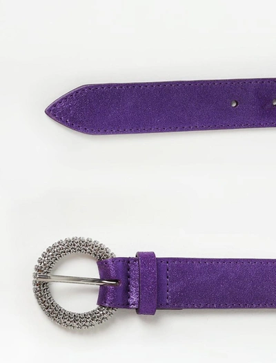 Shop Orciani Belts In Ultraviolet