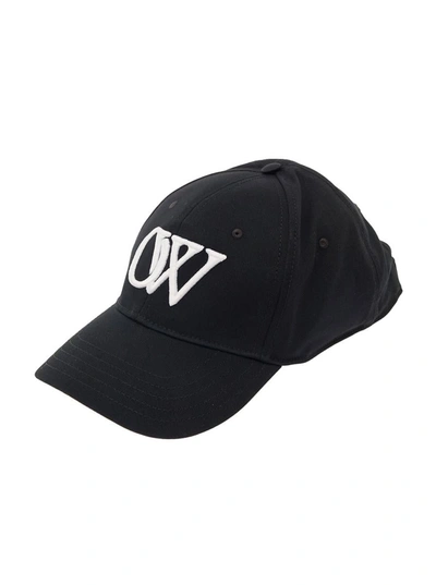 Shop Off-white Ow Drill Baseball Cap Black White