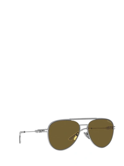 Shop Prada Eyewear Sunglasses In Matte Gunmetal / Shiny