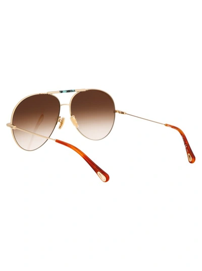 Shop Chloé Ch0113s In Gold