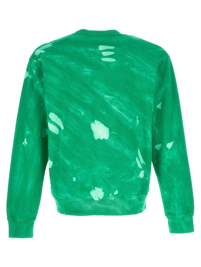 Sporty And Rich Sporty & Rich Wellness Printed Crewneck Sweatshirt In Green