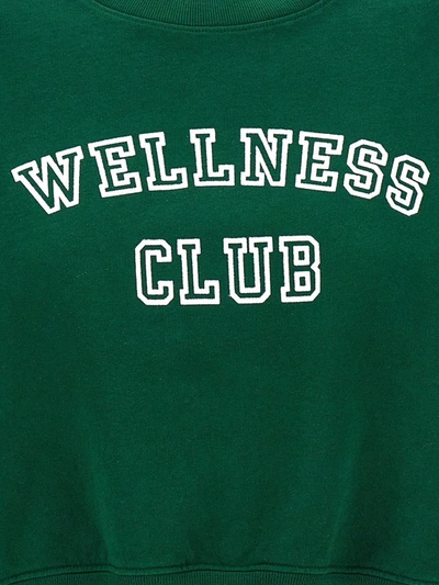 Shop Sporty And Rich Sporty & Rich 'wellness Club' Sweatshirt In Green