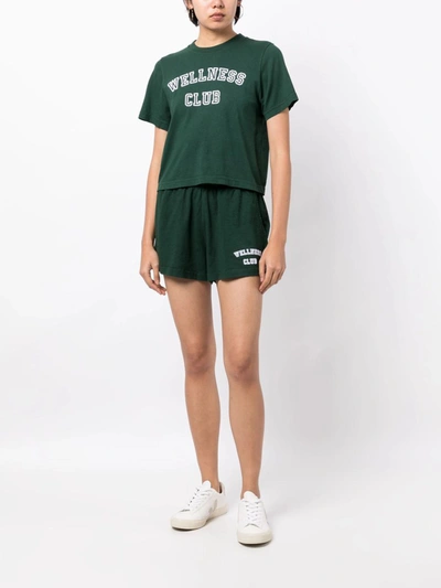 Shop Sporty And Rich Sporty & Rich Shorts In Forest White