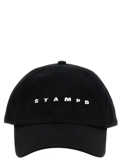 Shop Stampd Logo Embroidery Cap In Black