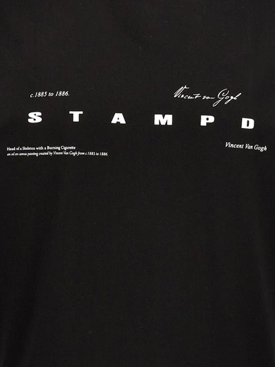 Shop Stampd 'van Gogh Relaxed' T-shirt In Black