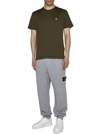 Shop Stone Island T-shirts And Polos In Green