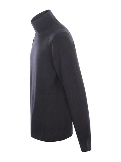 Tagliatore Turtleneck In Virgin Wool In Grey