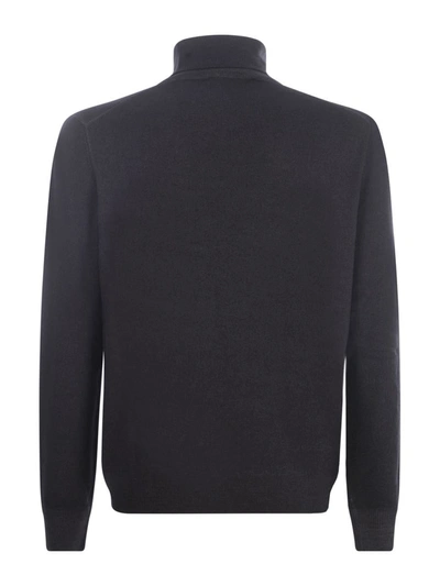 Tagliatore Turtleneck In Virgin Wool In Grey