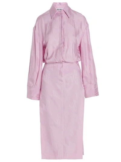 Shop Attico The  'charla' Dress In Pink