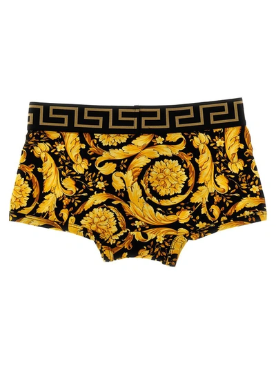 Shop Versace 'barocco' Boxer Shorts In Multicolor
