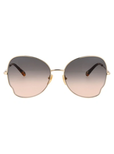 Shop Chloé Ch0094s In Gold