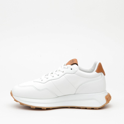 Shop Hogan Sneakers In White Leather And Leather