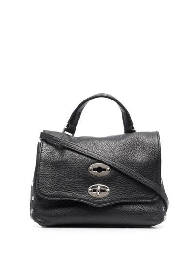 Shop Zanellato Stud-embellished Bag In Black