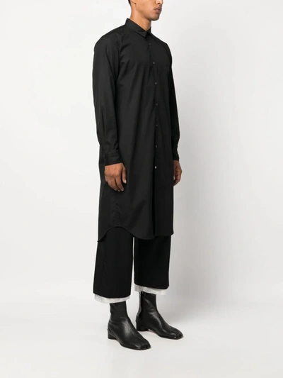 Shop Comme Des Garçons Homme Deux Comme Des Garcons Homme Plus Men Long Shirt In 1 Black