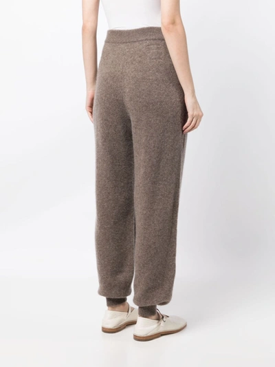 Shop Frenckenberger Women Cashmere Joggers In Brown