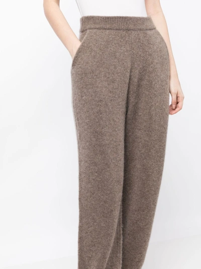 Shop Frenckenberger Women Cashmere Joggers In Brown