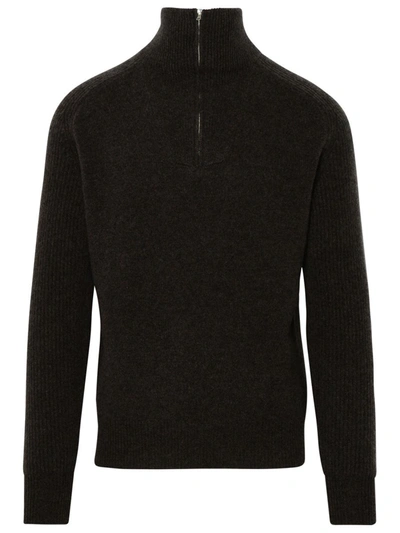 Shop Altea Brown Cashmere Blend Sweater