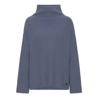Shop Beta Studios Gine Turtle-neck Mongolian Cashmere Sweater | Slate Grey