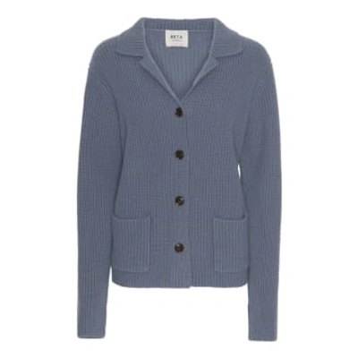 Shop Beta Studios Gogo Mongolian Cashmere Cardigan Jacket | Slate Grey