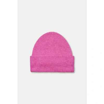 Shop Samsoe & Samsoe Fuchsia Fedora Nor Hat In Pink