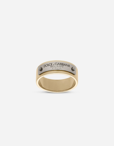 Shop Dolce & Gabbana Ring With Dolce&gabbana Tag In Gold