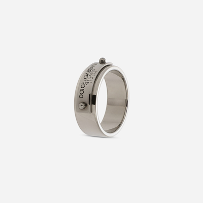 Shop Dolce & Gabbana Ring With Dolce&gabbana Tag In Silver