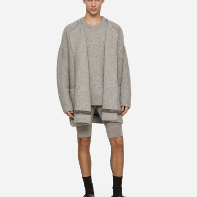 Dolce & Gabbana Scoop-neck Cotton Tank Top In Grey