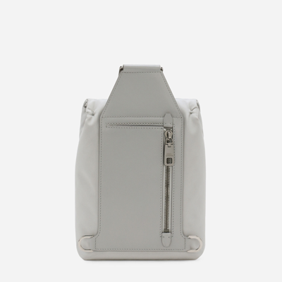 Shop Dolce & Gabbana Nylon Belt Bag In Grey