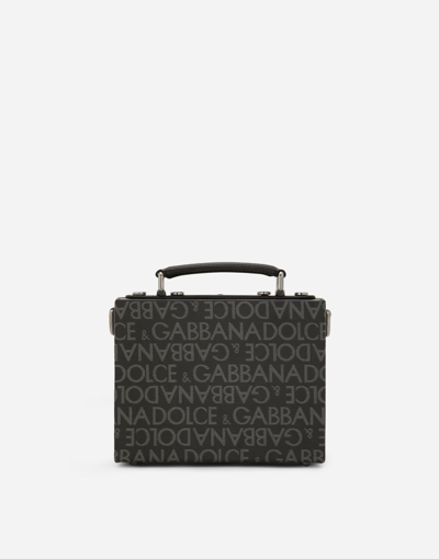 Shop Dolce & Gabbana Coated Jacquard Box Bag In Multicolor