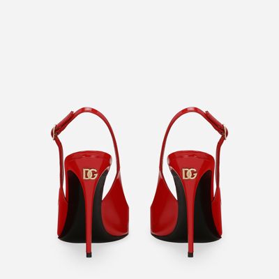 Dolce & Gabbana Leather Shoes In Red