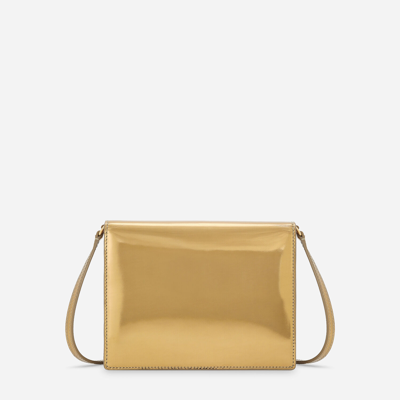 Shop Dolce & Gabbana Dg Logo Bag Crossbody Bag In Gold