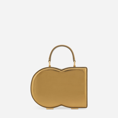 Shop Dolce & Gabbana Dg Logo Bag Box Handbag In Gold