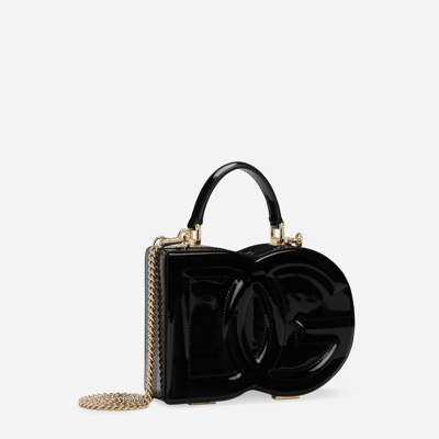 Dolce & Gabbana Dg Logo Bag Box Handbag In Black