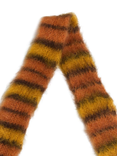Shop Marni Brushed Mohair And Wool Scarf In Rgr20 Lobster