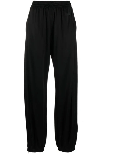 Shop Mm6 Maison Margiela Mm6 Women Zip Track Pants In 900 Black