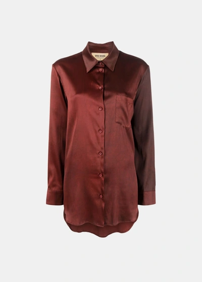 Shop Uma Wang Red Evaristo Button-up Shirt