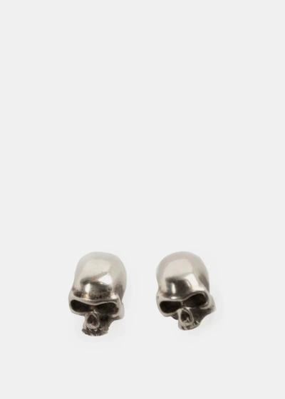 Shop Werkstatt:mã¼nchen Werkstatt Munchen Silver Studs Skull Earrings