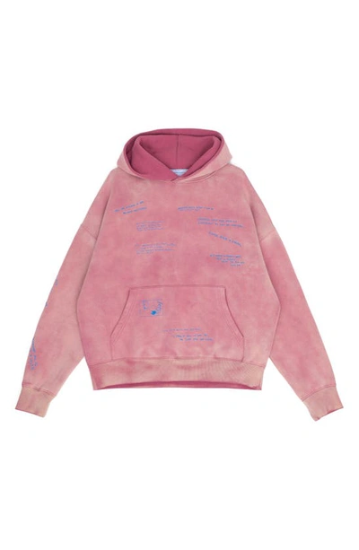 Shop Jungles I Tried Embroidered Hoodie In Mauve