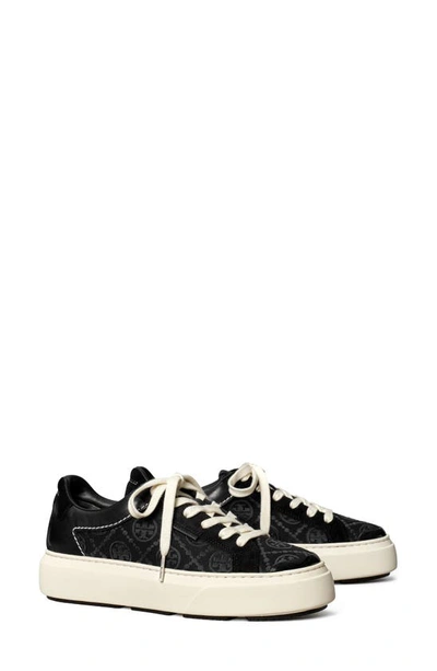 Shop Tory Burch T Monogram Ladybug Sneaker In Perfect Black / Perfect Black