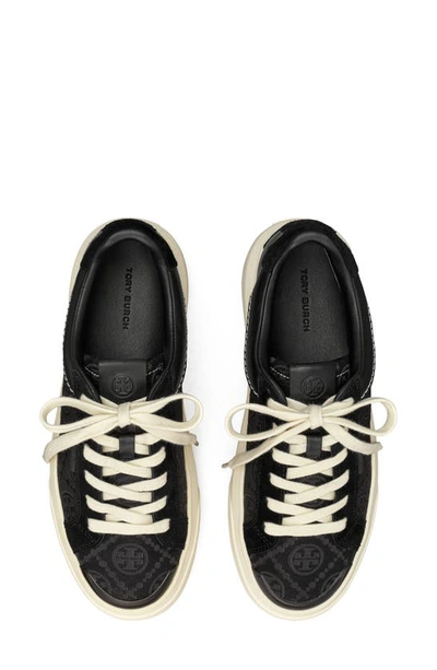 Shop Tory Burch T Monogram Ladybug Sneaker In Perfect Black / Perfect Black