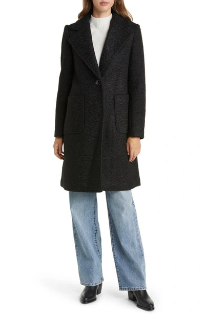 Shop Sam Edelman Textured Coat In Black