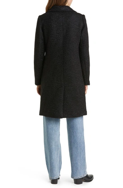 Shop Sam Edelman Textured Coat In Black