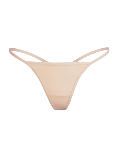 Shop Skims Women's Fits Everybody T-string Thong In Clay