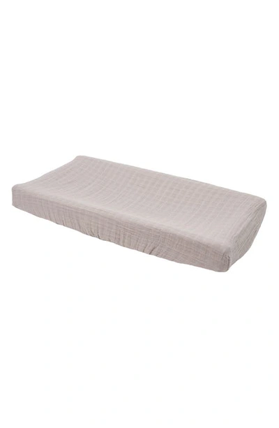 Little Unicorn Cotton Muslin Changing Pad Cover In Porpoise